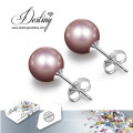 La valeur de destin bijoux cristaux de Swarovski Perle boucles d’oreilles